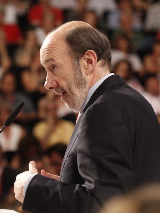 Rubalcaba en su primer discurso como candidato