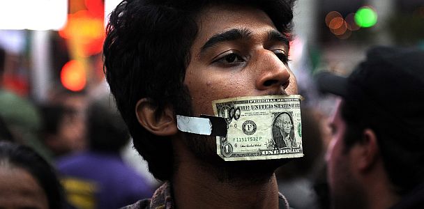 MANIFESTACIÓN DE "INDIGNADOS" EN NUEVA YORK