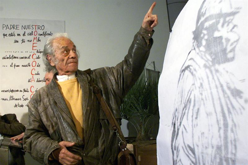 Nicanor Parra, en 2001 (Premio Cervantes)
