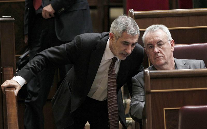 Llamazares y Cayo Lara (sesión de investidura)