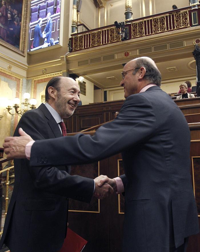 Rubalcaba y De Guindos
