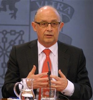 Cristóbal Montoro (rueda de prensa en Moncloa)