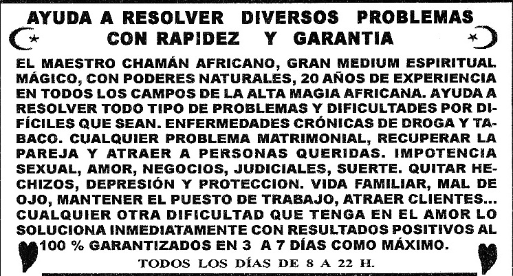 Anuncio Chamán