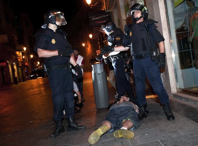 Desalojo Puerta del Sol (Aniversario 15M)