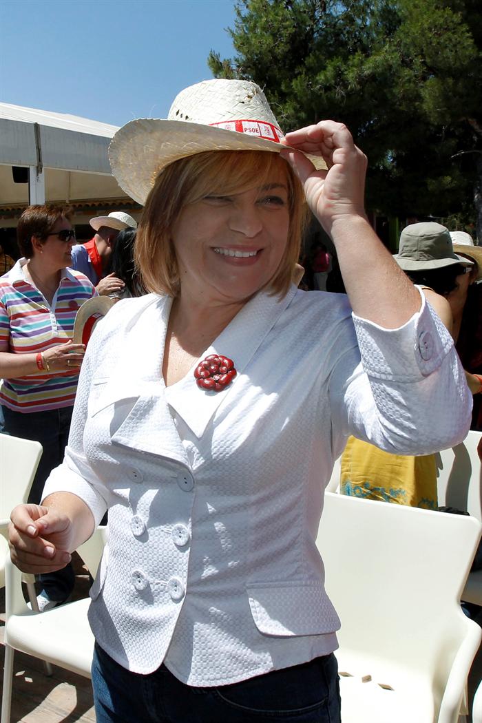 Elena Valenciano (Fiesta de la Rosa del PSOE de Murcia)