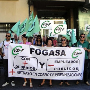 Concentración CSI-F ante el Fogasa (Almería)