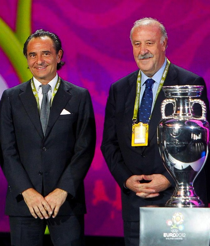 Prandelli y Del Bosque