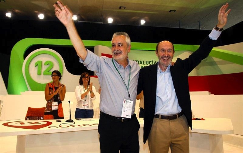 Giñán y Rubalcaba (Congreso PSOE Andalucía)