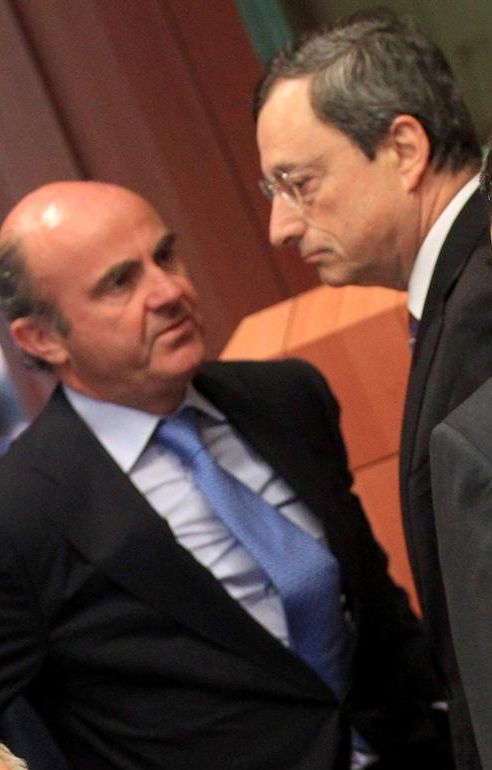 De Guindos y Draghi