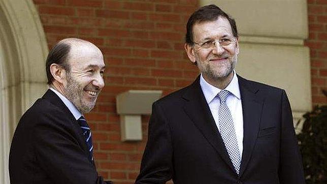 Rajoy y Rubalcaba