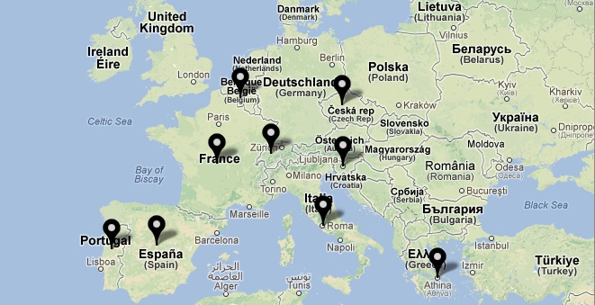 Mapa movilizaciones 14N