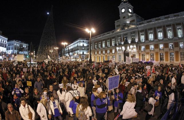 Marea blanca Puerta del Sol