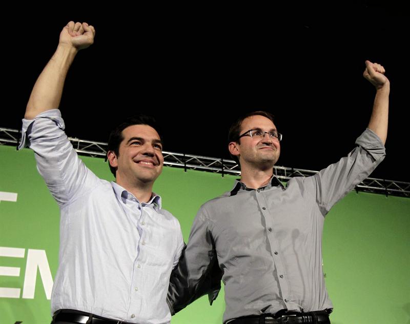 Tsipras y Joan Herrera