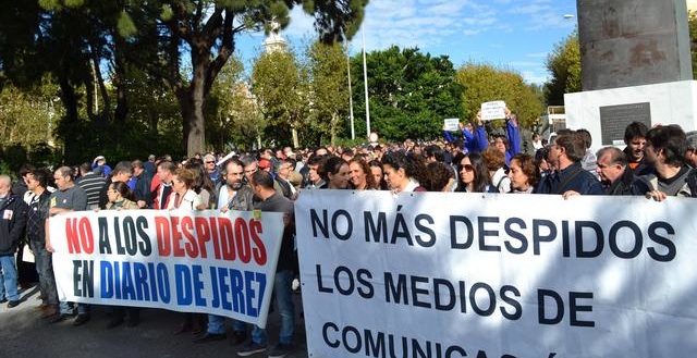 manifestación periodistas Cádiz