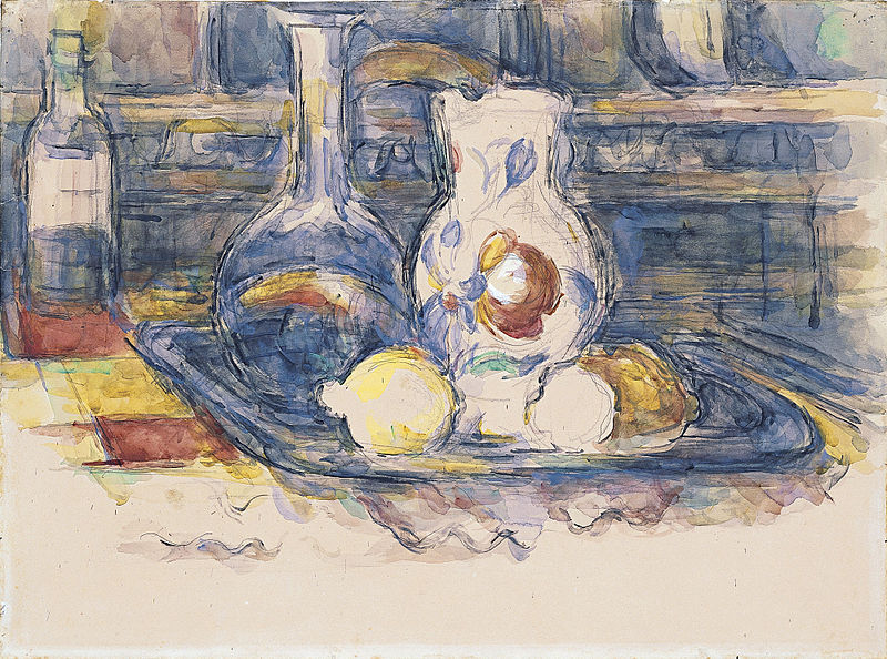 Botella, garrafa, jarro y limones (1902-1906) Paul Cézanne. Museo Thyssen-Bornemisza. / Wikipedia