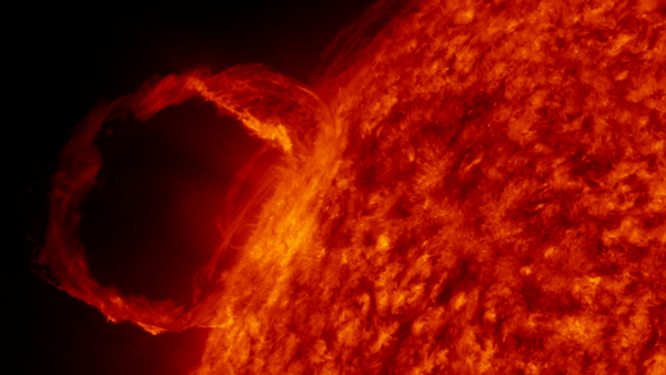 La plasmasfera siver de escudo protector de la Tierra ante las tormentas solares provocadas por erupciones del Sol. Nasa.gov