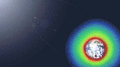 Esta animación muestra como se eleva una columna de plasma al encuentro de la radiación solar. NASA/Goddard Space Flight Center