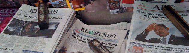 Imagen de un kiosko de prensa en el centro de Madrid. / Efe