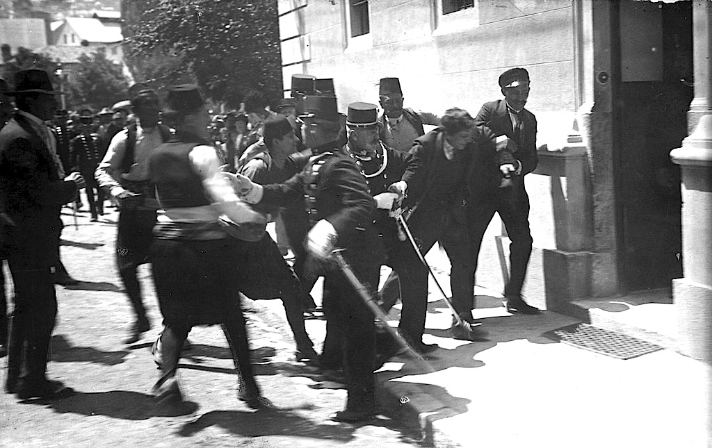 Arresto_Gavrilo_Princip_I_Guerra_Mundial