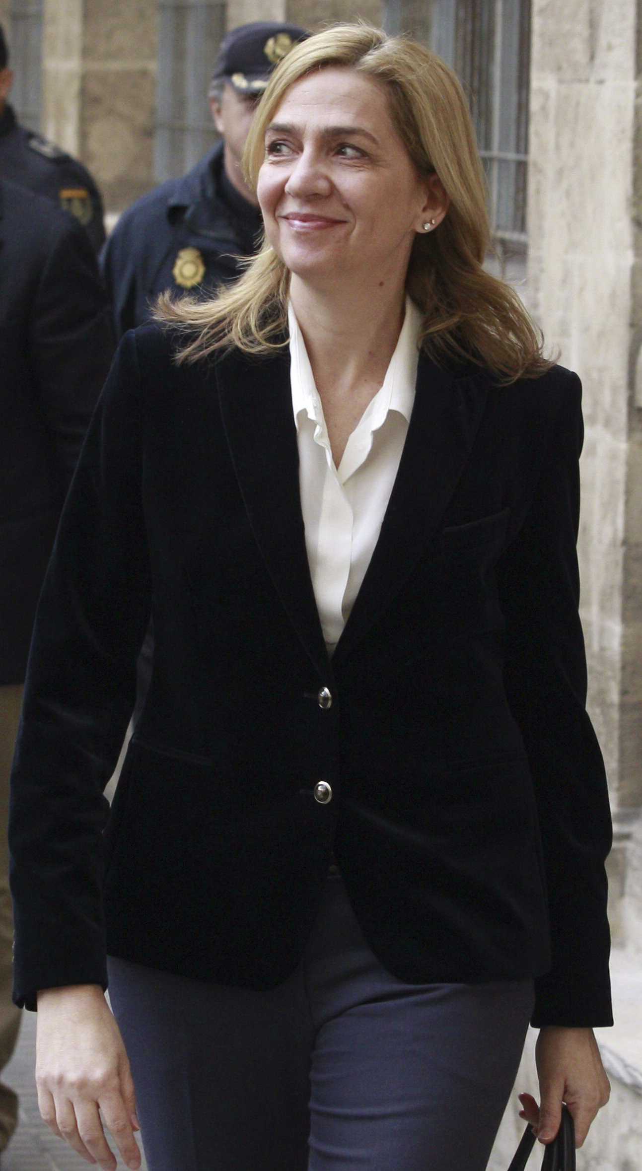 Cristina de Borbón, a su llegada a los juzgados de Palma para declarar como imputada.