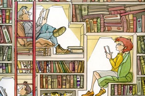 Ilustración de los clubes de lectura/