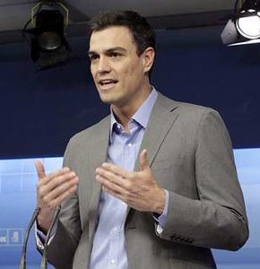El diputado por Madrid, Pedro Sánches, en un acto del PSOE. / EFE