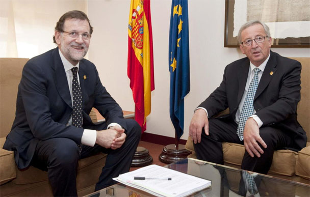 Mariano Rajoy y Jean-Claude Juncker en la Moncloa el pasado mes de julio. / Efe