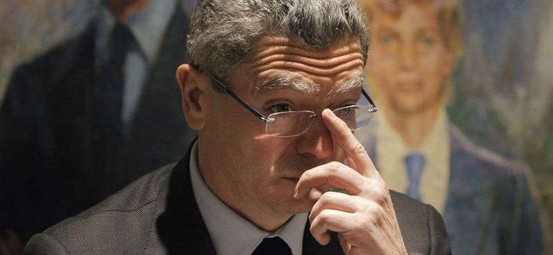 El ministro de Justicia, Alberto Ruiz-Gallardón. / Efe