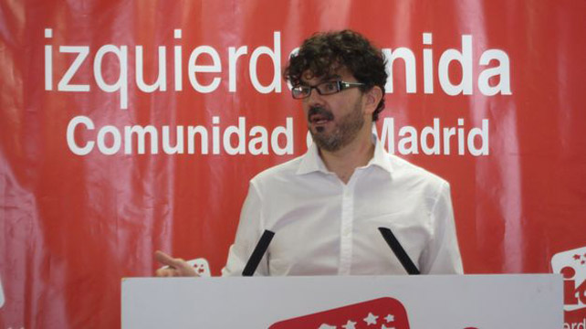 Eddy Sánchez, coordinador de IU Madrid. / EFE