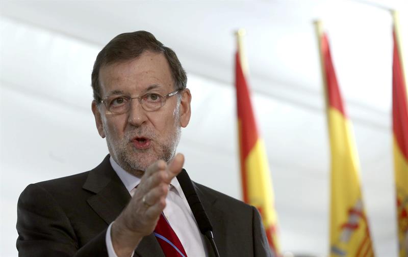 El presidente del Gobierno, esta mañana, durante los actos conmemorativos de la Constitución celebrados en el Congreso. / J. J. Guillén (Efe)