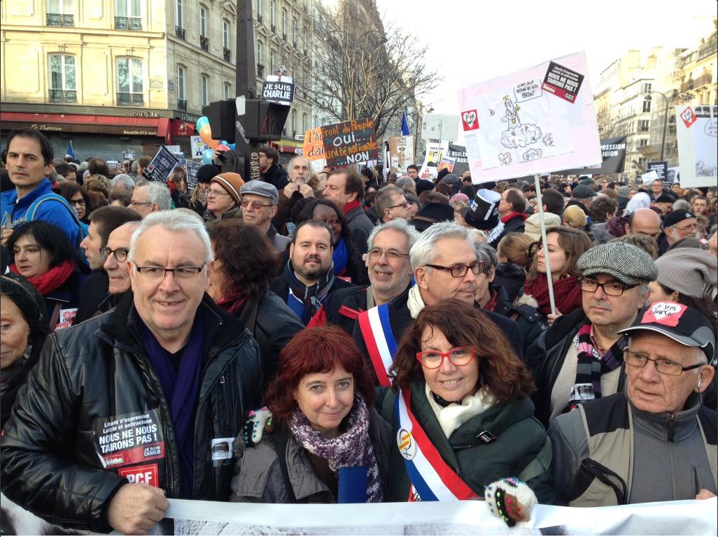Manifestacion_en_París_Cayo_Lara