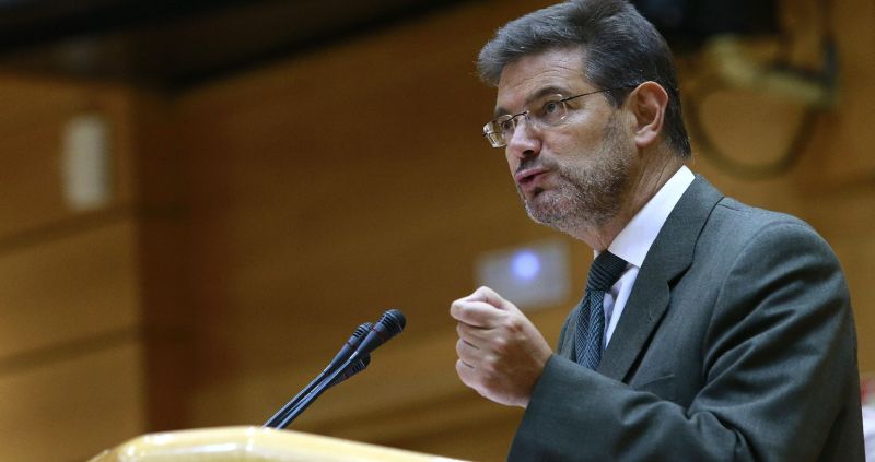 El ministro de Justicia, Rafael Catalá, en una imagen de archivo en el Senado. / Efe