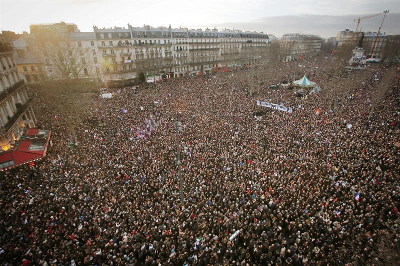 manifestación en París