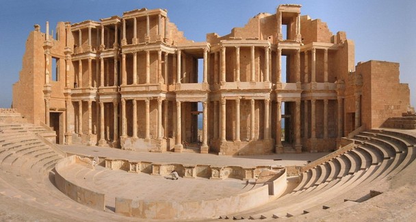 Teatro romano de Sabratha, uno de las más valiosas ruinas existentes en Libia. / Wikipedia
