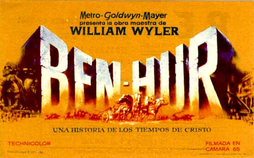 Cartel de Ben-Hur.