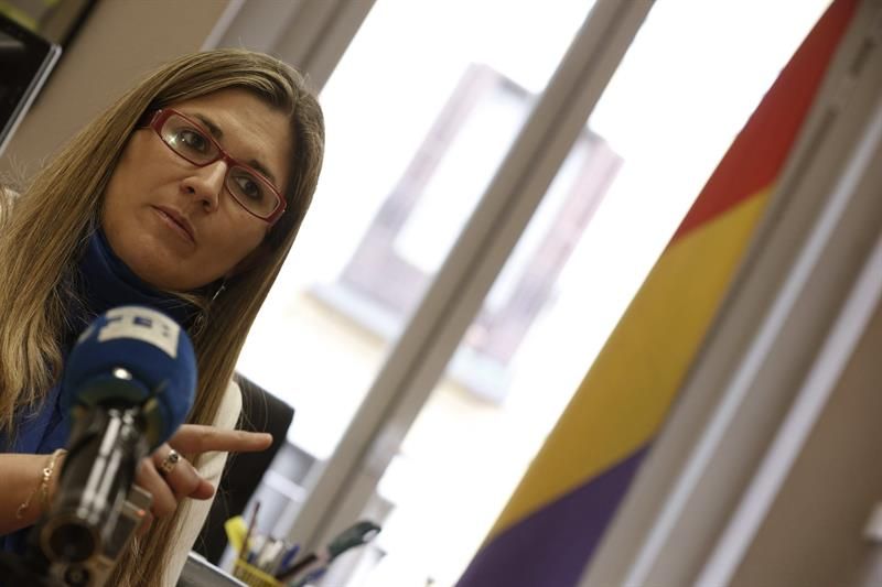 Raquel López, candidata de IUCM al Ayuntamiento de Madrid, en una imagen reciente. / Javier Lizón (Efe)