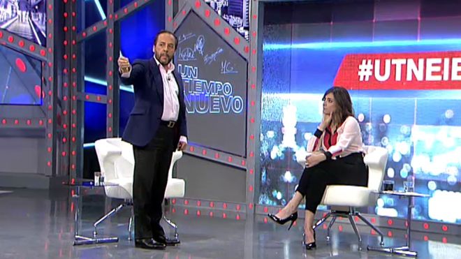 'El Bigotes' durante su intervención en el programa de Telecinco 'Un tiempo nuevo'. / Captura de YouTube