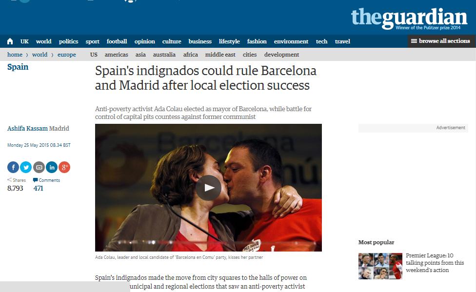 Portada de 'The Guardian' 24M