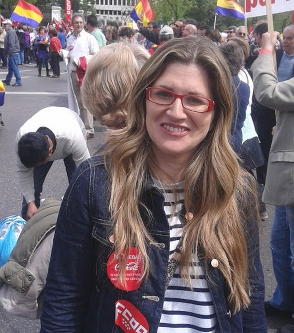 Raquel López, candidata de IU al Ayuntamiento de Madrid. / Fotos: Miguel Muñoz