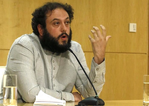 Guillermo Zapata, durante su rueda de prensa de esta tarde. / Fernando Alvarado (Efe)