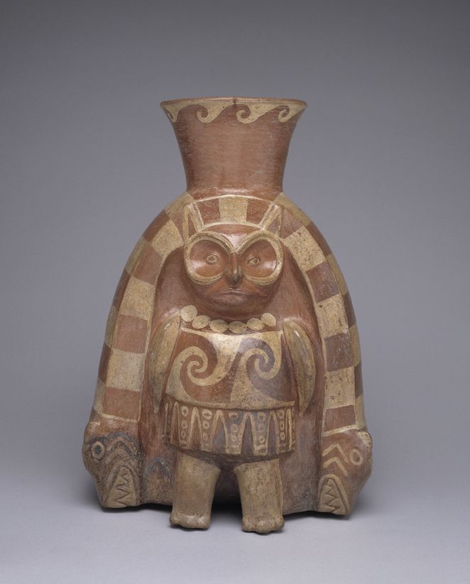 Dios Búho. Mochica. Época Auge (1 d. de C. - 800 d. de C.). Museo Larco, Perú. / obrasocial.lacaixa.es