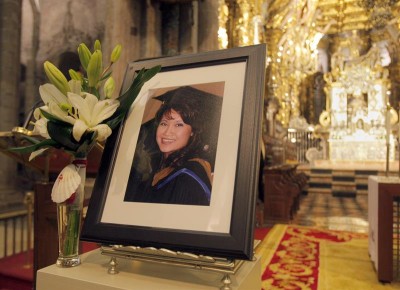 Funeral_peregrina_asesinada_Santiago
