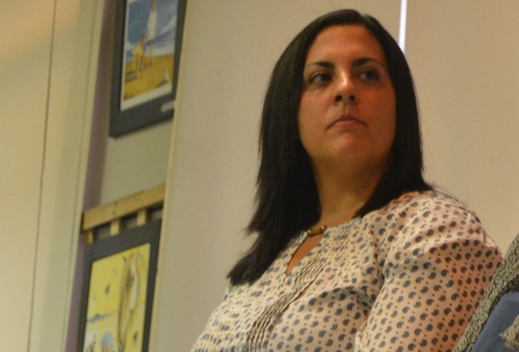 Carolina Huelmo, de ... , también participó en el acto.