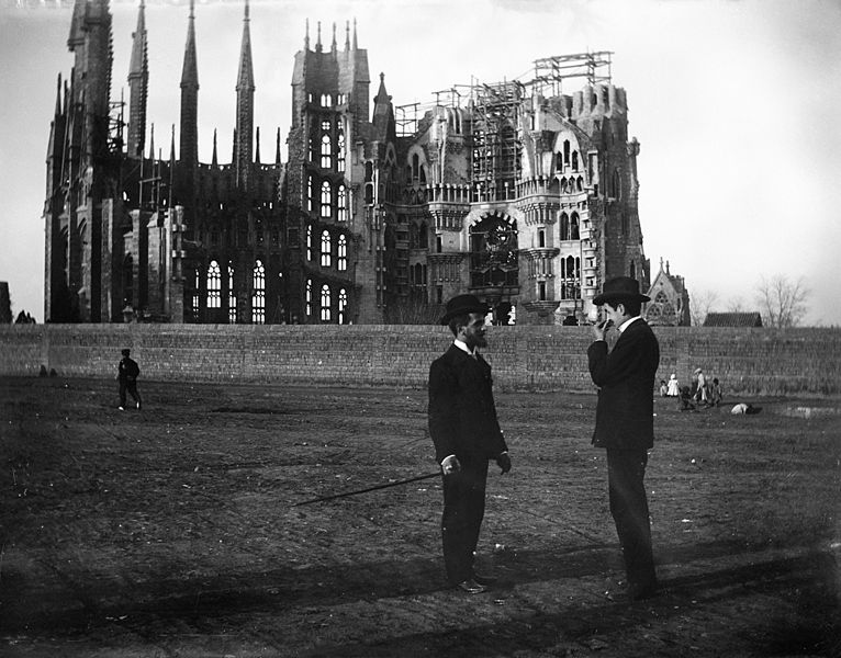 La Sagrada Familia, en 1905