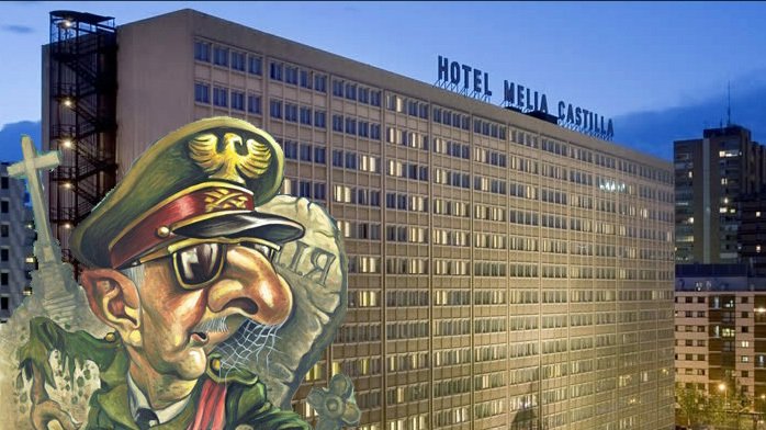 Imagen de la campaña de change.org contra la celebración de un homenaje a Francisco Franco en el hotel Meliá Castilla. / change.org