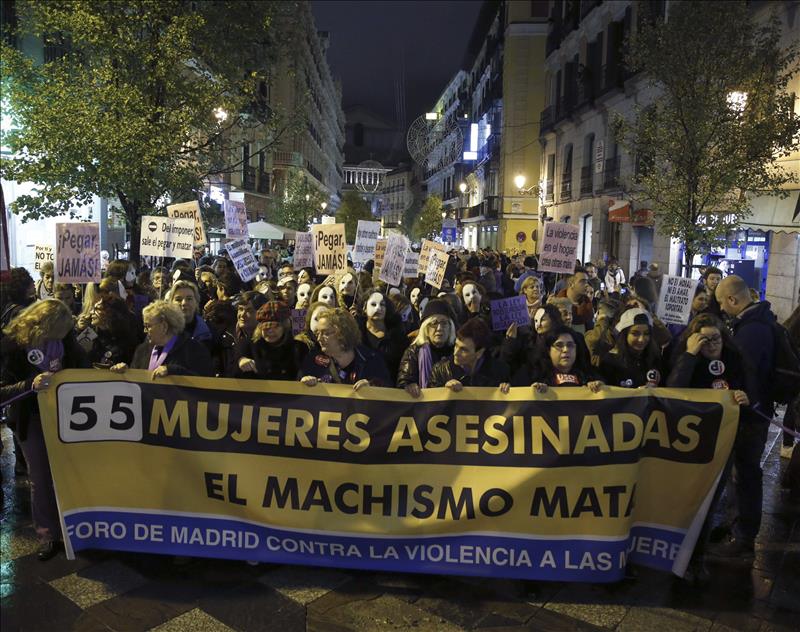 Manifestación del 25N en Madrid. / Efe