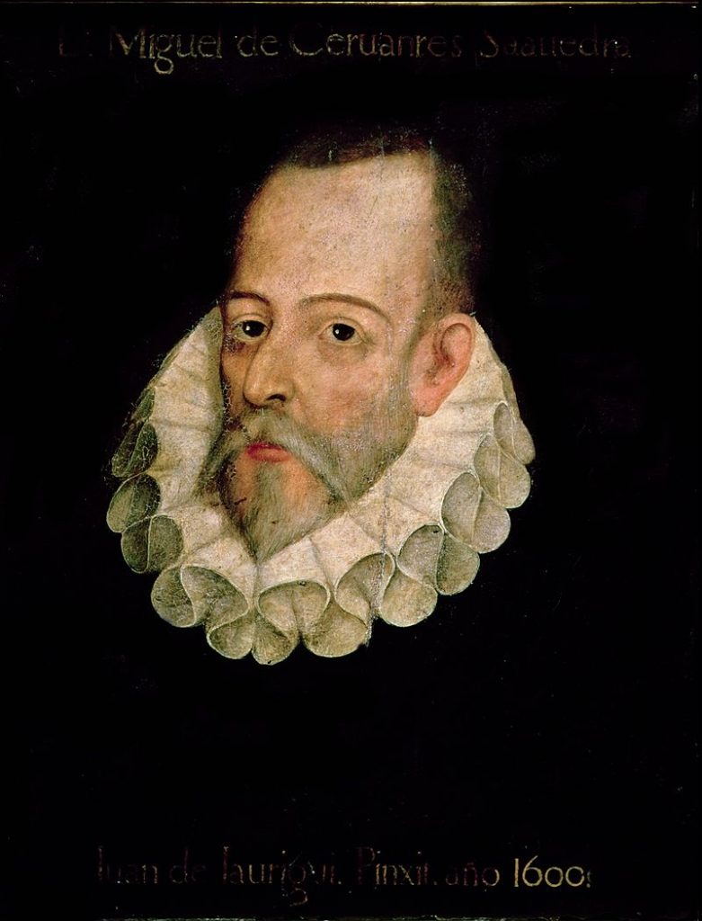 Rettrato de Cervantes atribuido a Juan de Jáuregui en el prólogo de las Novelas ejemplares/ Wikipedia
