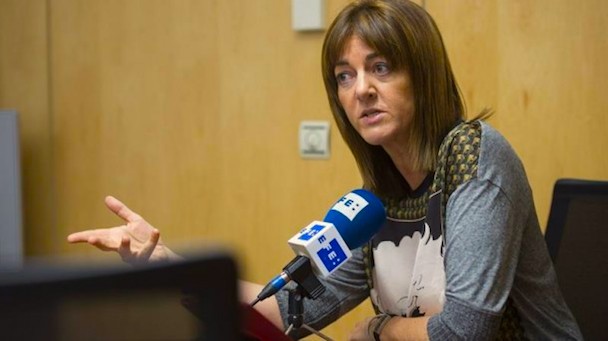 Idoia Mendia, durante una entrevista. /Efe