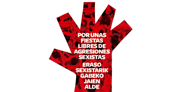 Imagen de la campaña contra las agresiones sexistas del Ayuntamiento de Pamplona . / http://sanfermin.pamplona.es/