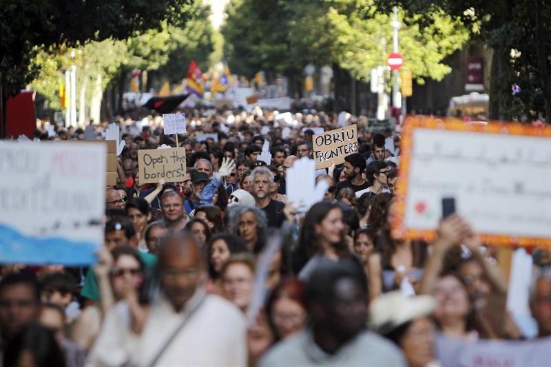 manifestacion_refugiados_Barcelona